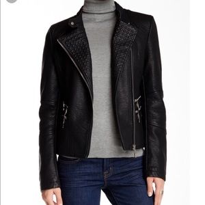 Love Token faux leather jacket